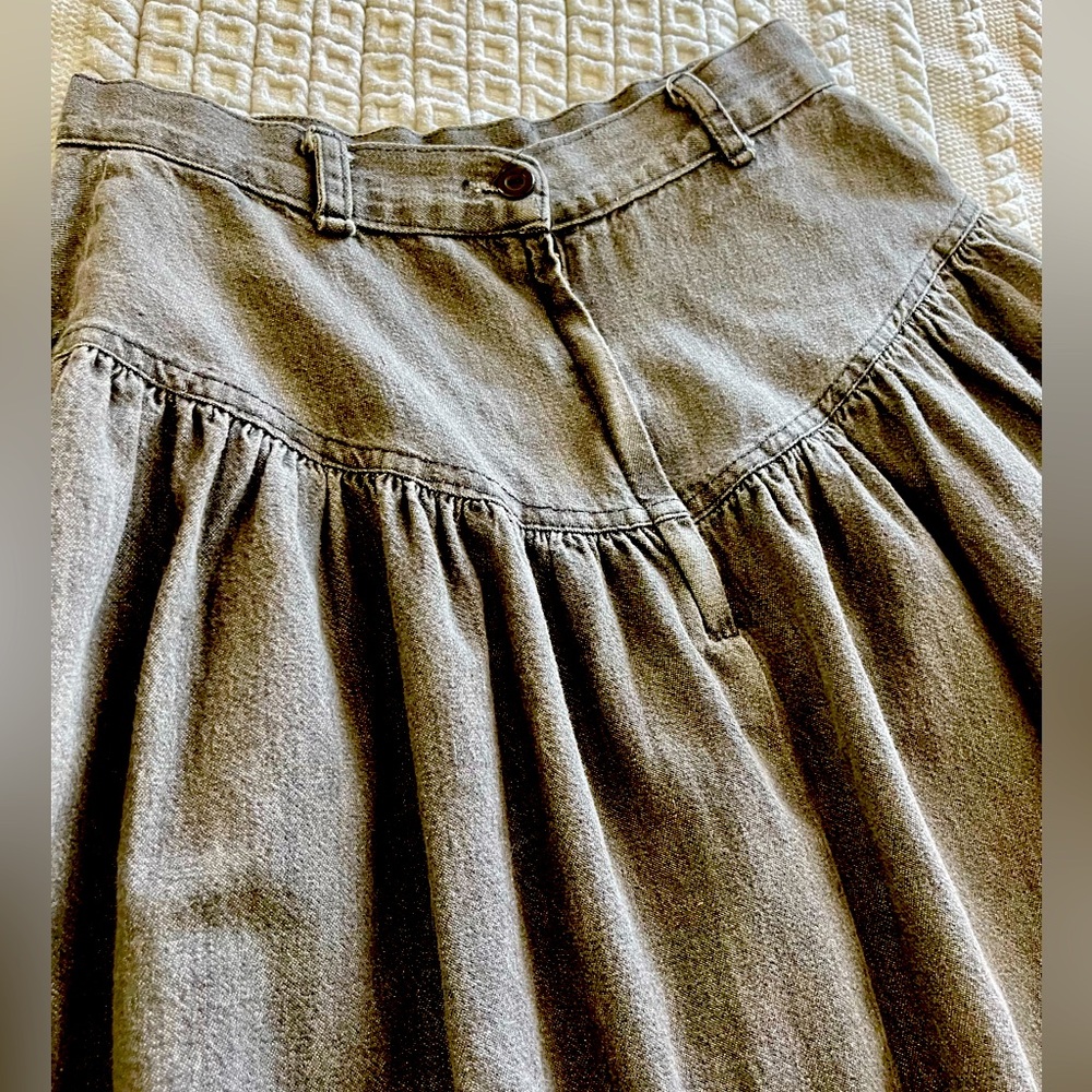 Kayo Vintage Grey Denim Skirt